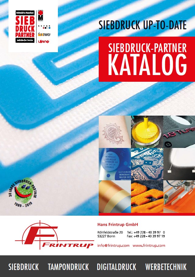 Siebdruckpartner Katalog 2019